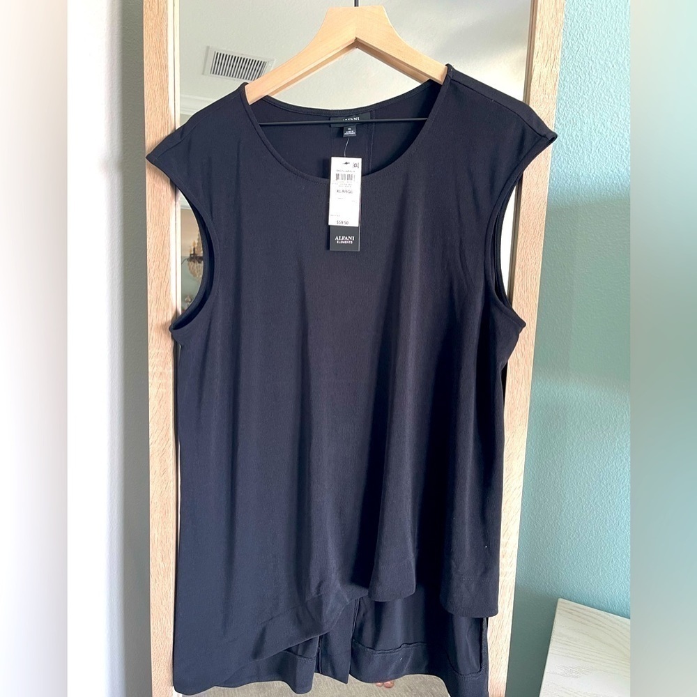 Alfani Women's Black Blouse XL NWT